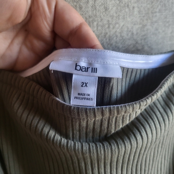 Bar III ( Bar 3) Dress Size 1x/2x Green Spaghetti Strap New With Tags XXL - Picture 2 of 5